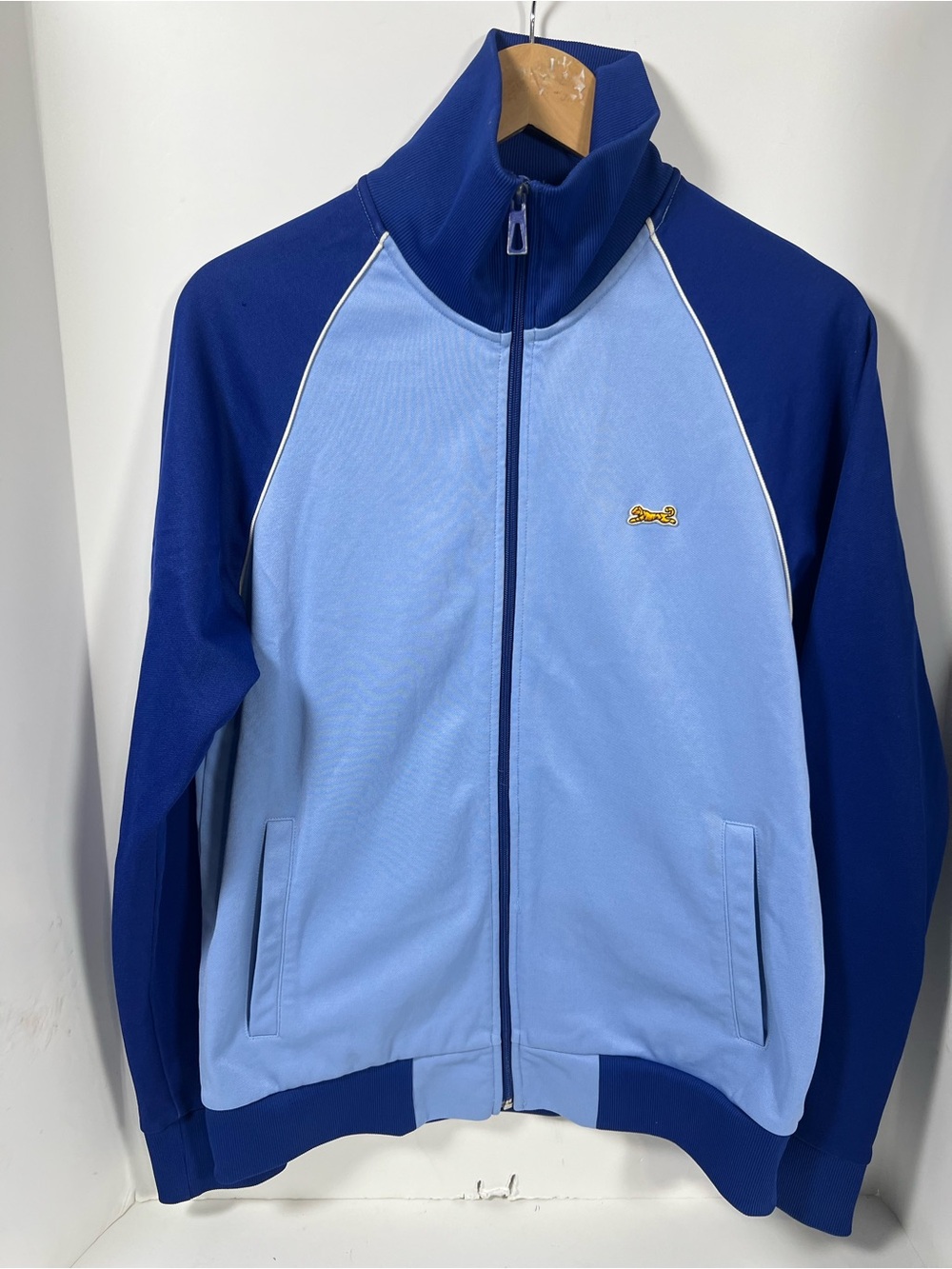 Vintage Le Tigre Blue and Light Blue Track Jacket
